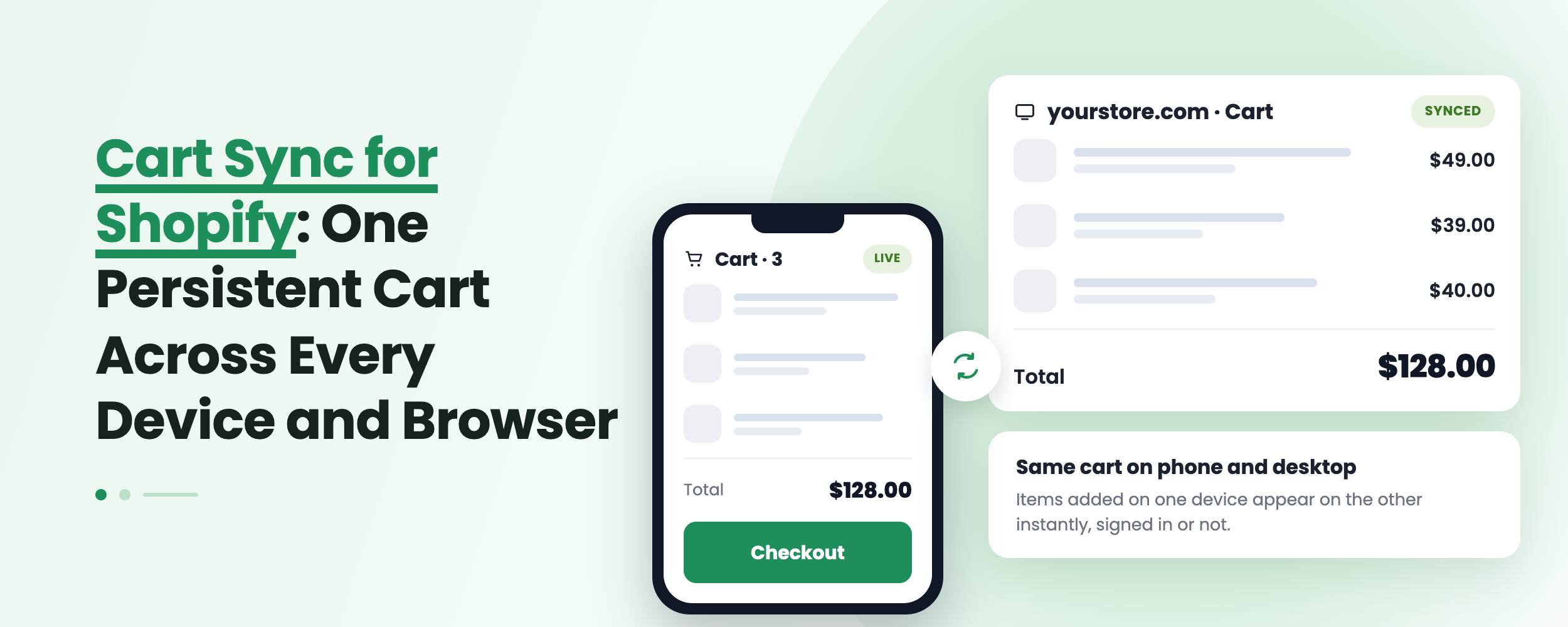 Cart Sync for Shopify: One Persistent Cart Across Every Device and Browser